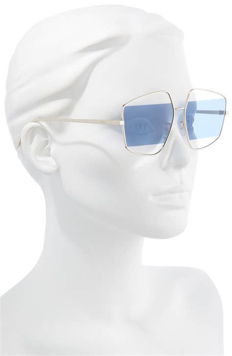 fendi wrap vertical stripes sunglasses|Fendi The Fendi Stripes 60mm Geometric Sunglasses .